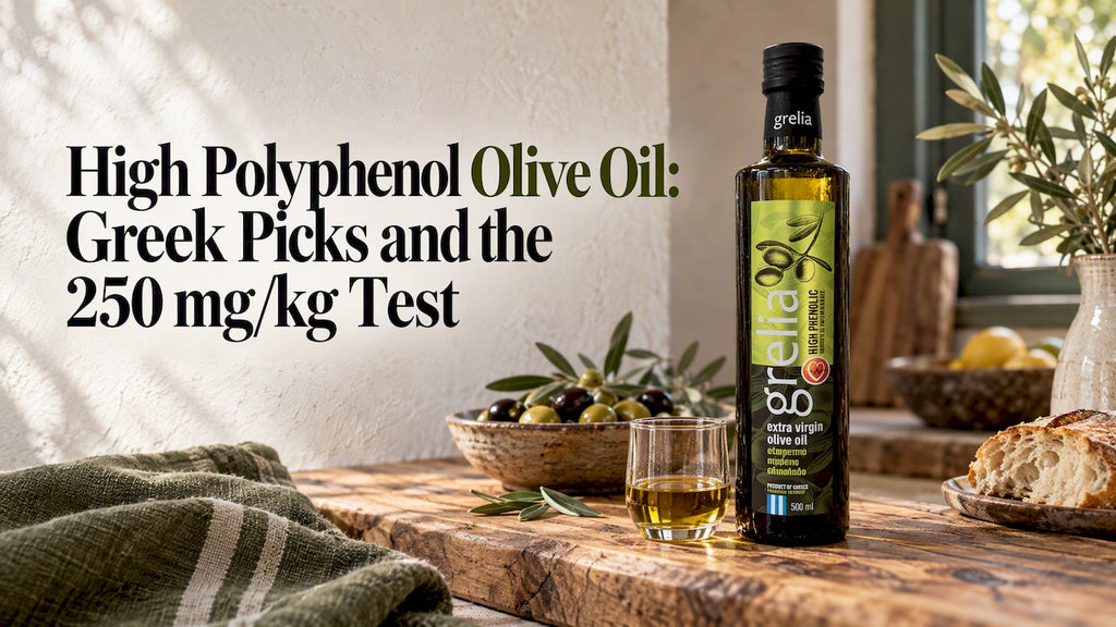 High Polyphenol Olive Oil: Greek Picks and the 250 mg/kg Test