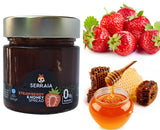 Greek Natural 100% Ηandmade Fruit Spread Strawberry with Honey, 3 x 240g.