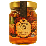 Greek Raw Organic Honey with Walnuts 450g glass jar