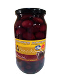 Premium Greek Original Kalamata Olives PDO in Extra Virgin Olive Oil, Traditional Variety, Drained Weight 700gr.