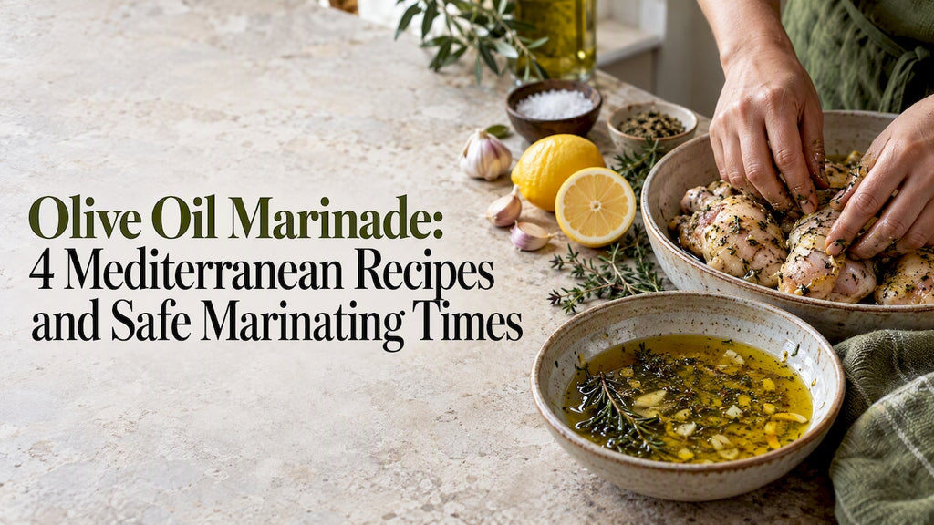 Olive Oil Marinade: 4 Mediterranean Recipes and Safe Marinating Times