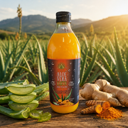 Greek Biological Aloe Vera Gel Juice with Turmeric & Ginger
