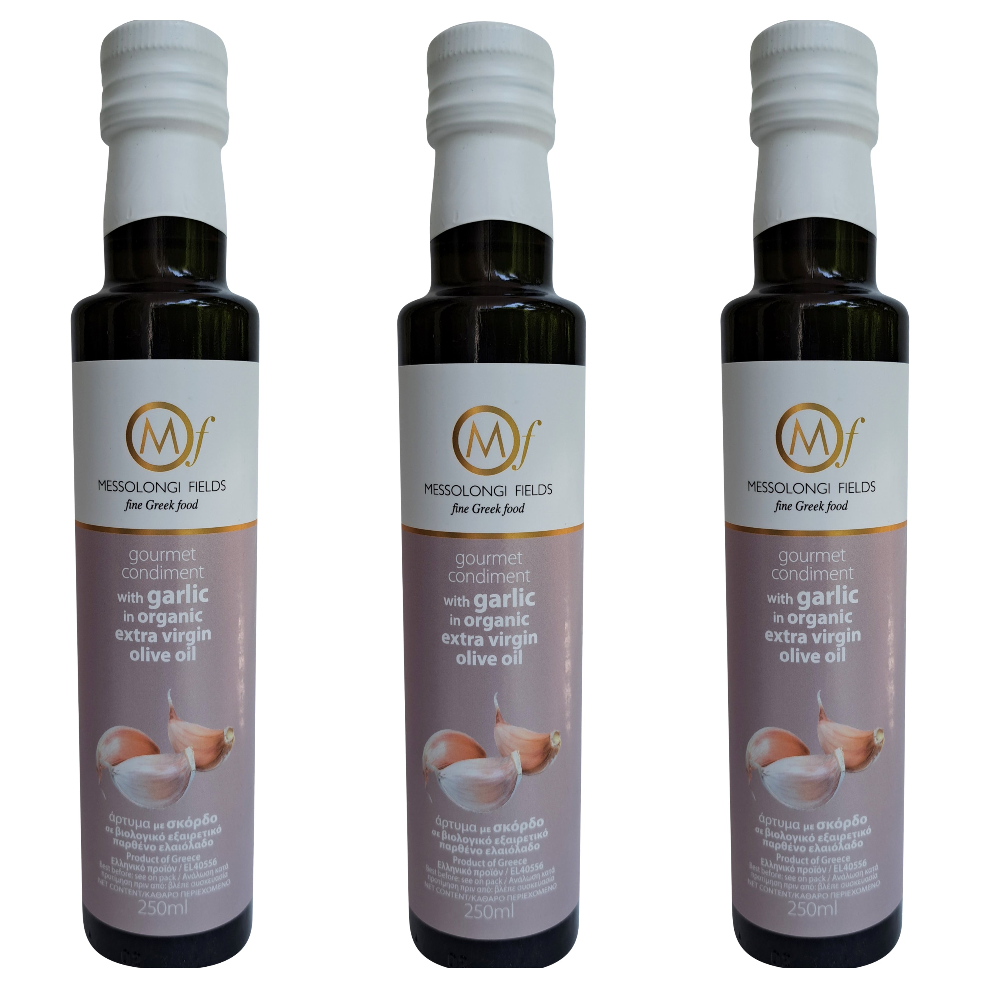 Greek Organic (Bio) Extra Virgin Olive Oil with Garlic 3