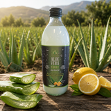 Greek Biological Aloe Vera Gel Juice – Natural Flavour with Lemon 