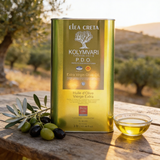 Greek Extra Virgin Olive Oil from Crete, PDO Kolymvari, 3Lt, Tin can.