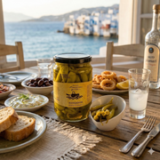 Greek Green Pickled Peppers Traditional Pepperoncini Variety