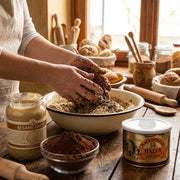 Greek Macedonian Halva with Cocoa 1kg Tin Can