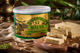 Greek Macedonian Halva with Pistachio Nuts  500gr Tin Can