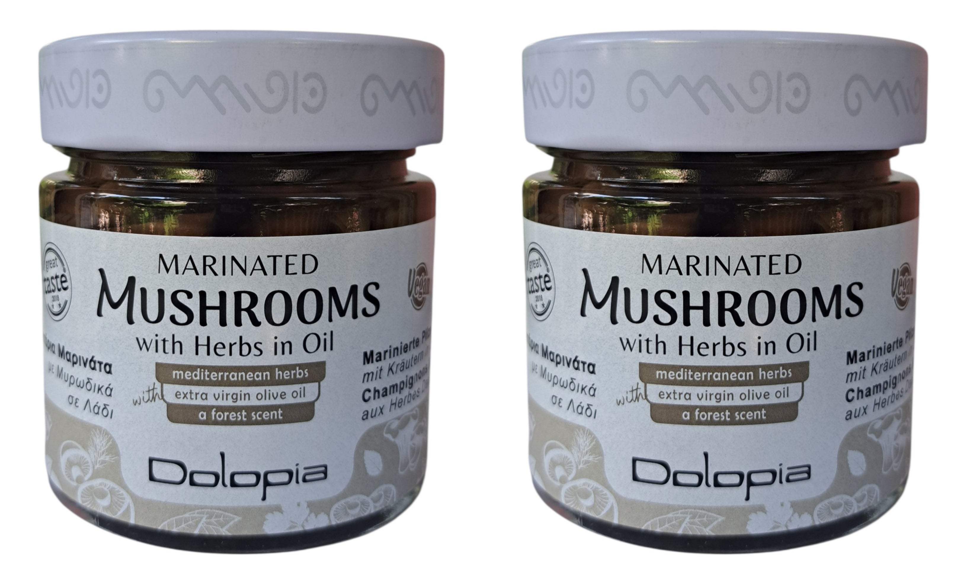Greek Marinated Mushrooms with Herbs in Extra Virgin Olive Oil 2