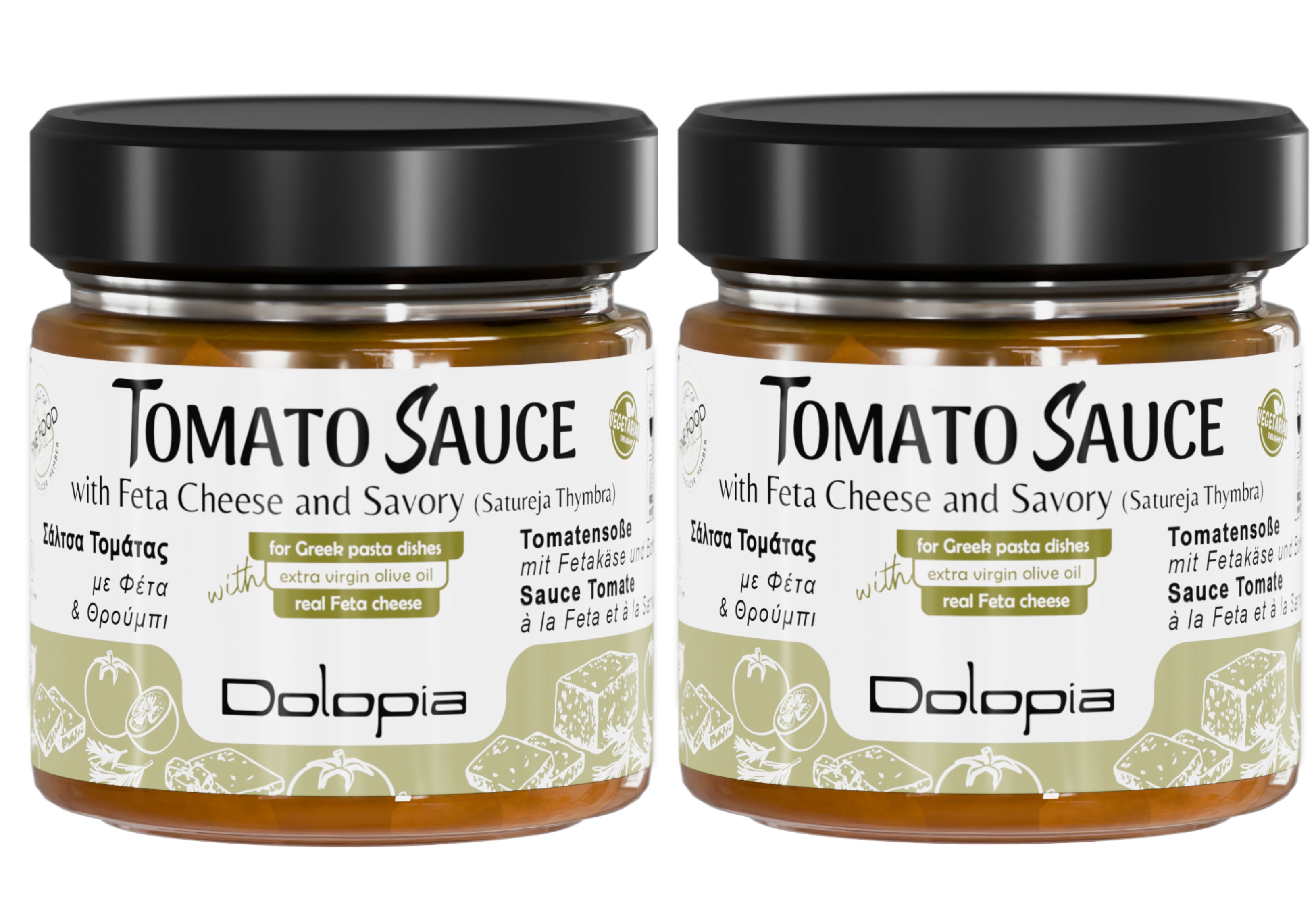 Greek Tomato Sauce with Creamy Feta Cheese & Mountain Savoury 3