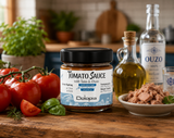 Authentic Greek Tomato Sauce with Tuna & Ouzo - Mediterranean Seafood Sauce