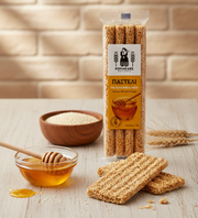 Greek Traditional Sesame Bars ( Pasteli ) with Honey