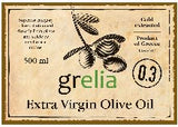 Extra Virgin Greek Olive Oil from Crete, 500ml, ceramic bottle.