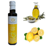 Greek Organic (Bio) Extra Virgin Olive Oil with Lemon, 3x250ml, glass bottles.