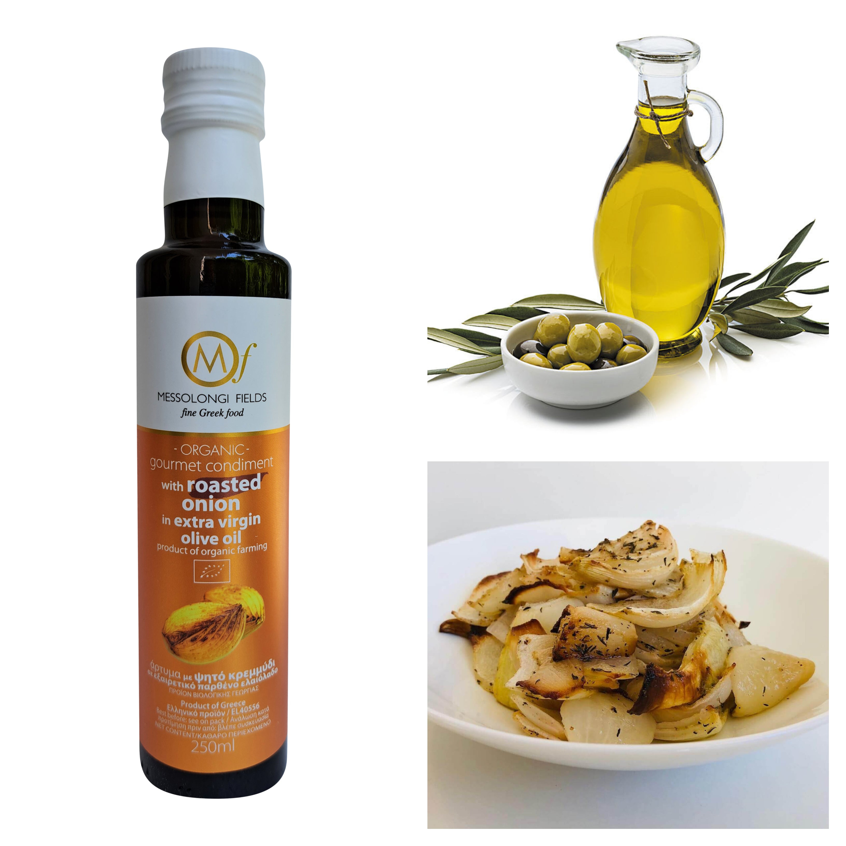 Greek Organic (Bio) Extra Virgin Olive Oil with Roasted Onion 6