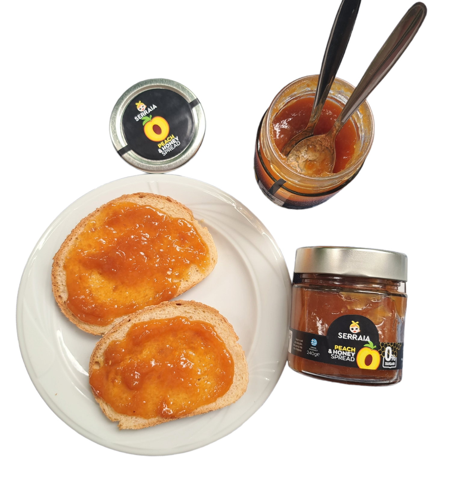 Greek Natural 100% Ηandmade Fruit Spread Peach with Honey 10