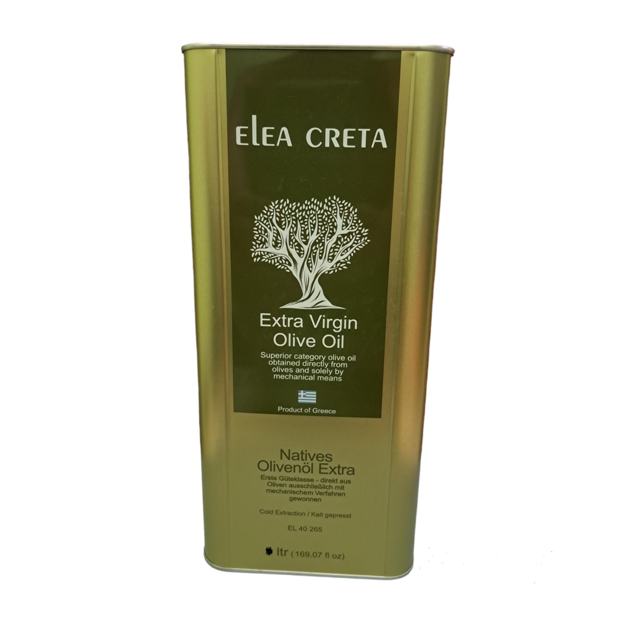 Greek Extra Virgin Olive Oil from Crete 3Lt Tin can 1