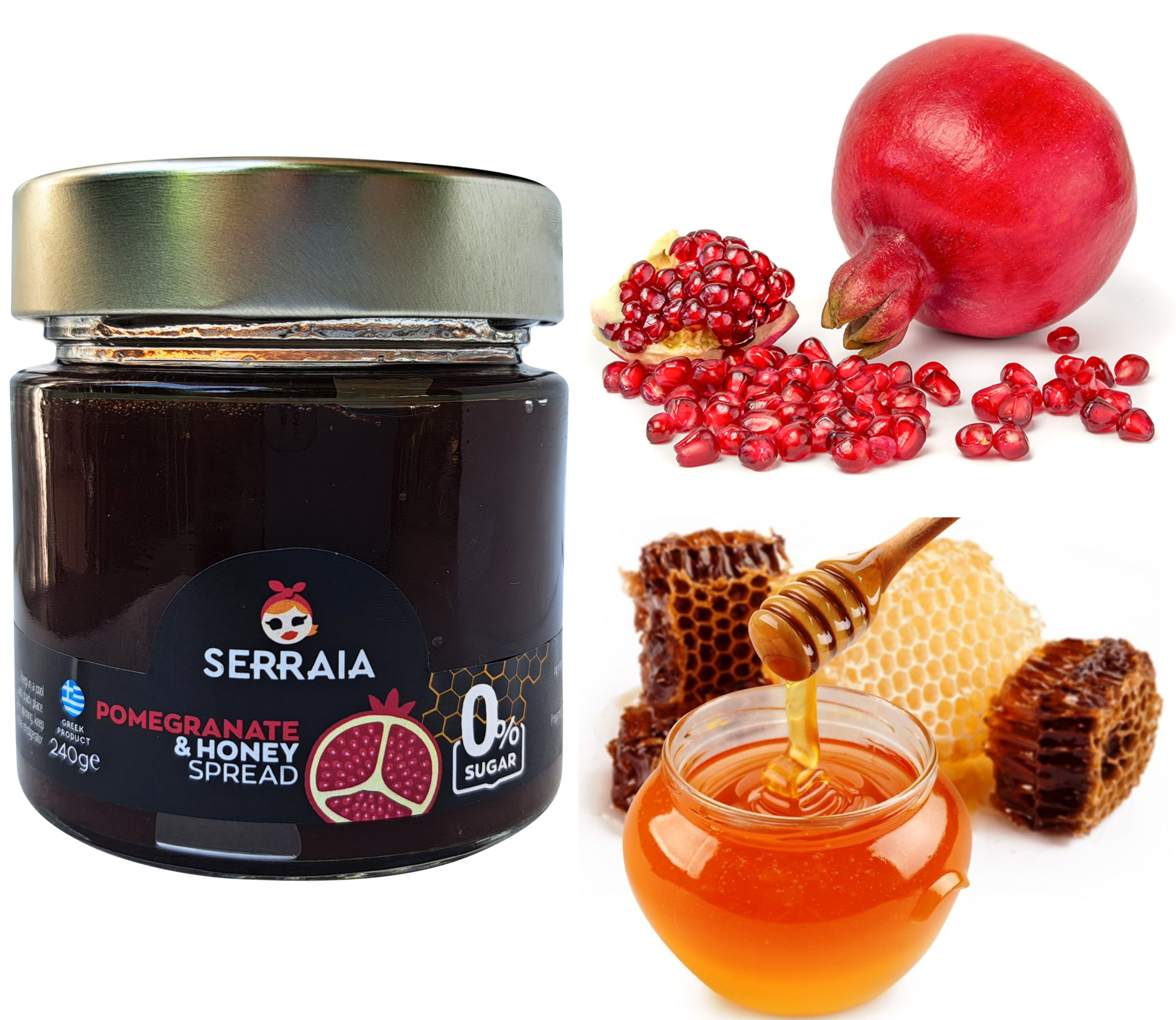 Greek Natural 100% Ηandmade Fruit Spread Pomegranate with Honey 1