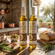 Premium Greek Extra Virgin Olive Oil with Real Garlic
