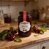 Greek Sweet Fruit Preserve in Syrup Sour Cherry 950gr Glass jar