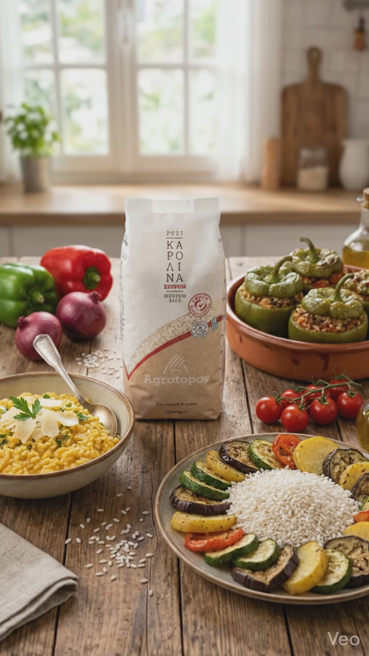 Greek Medium Grain White Rice, Traditional Variety Carolina