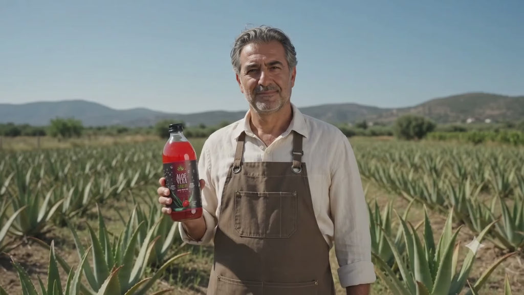 Greek Biological Aloe Vera Gel Juice – Pomegranate Flavour