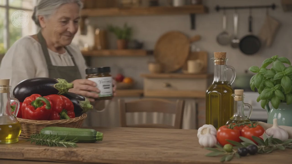 Greek Grilled Vegetables Marinated in Extra Virgin Olive Oil 