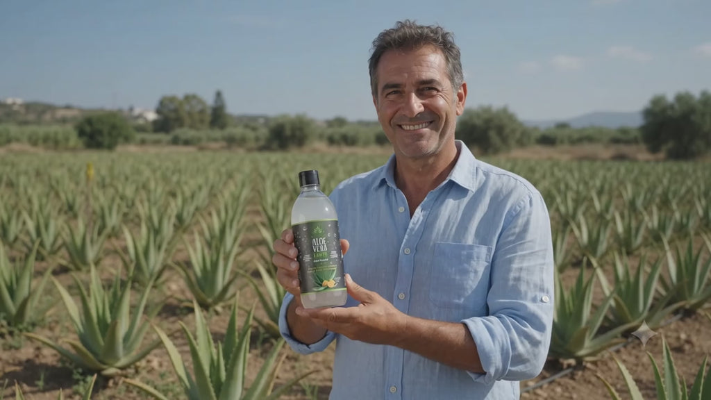 Greek Biological Aloe Vera Gel Juice – Natural Flavour with Lemon
