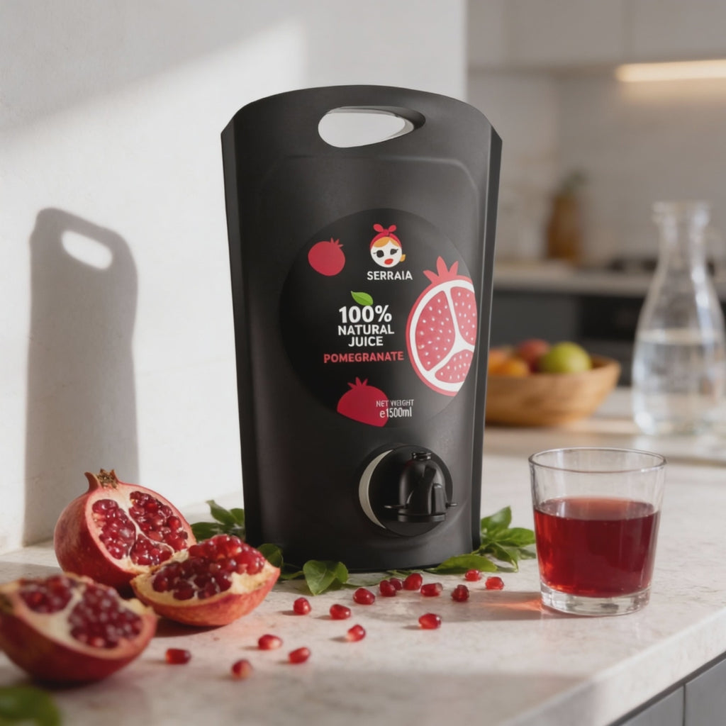 Greek 100% Natural Pomegranate Fruit Juice 1a