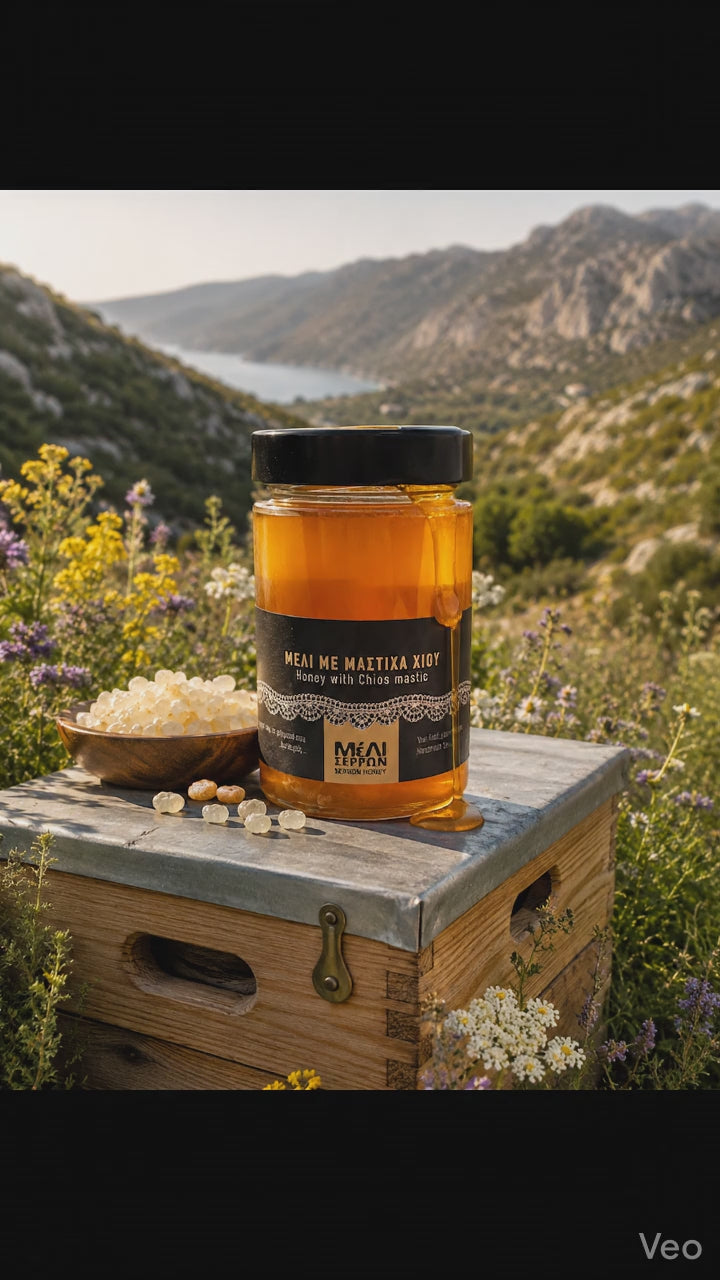 Pure Greek Honey with PDO Chios Mastic (Mastiha)