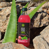 Greek Biological Aloe Vera Gel Juice – Pomegranate Flavour | Organic Crete (1000ml)