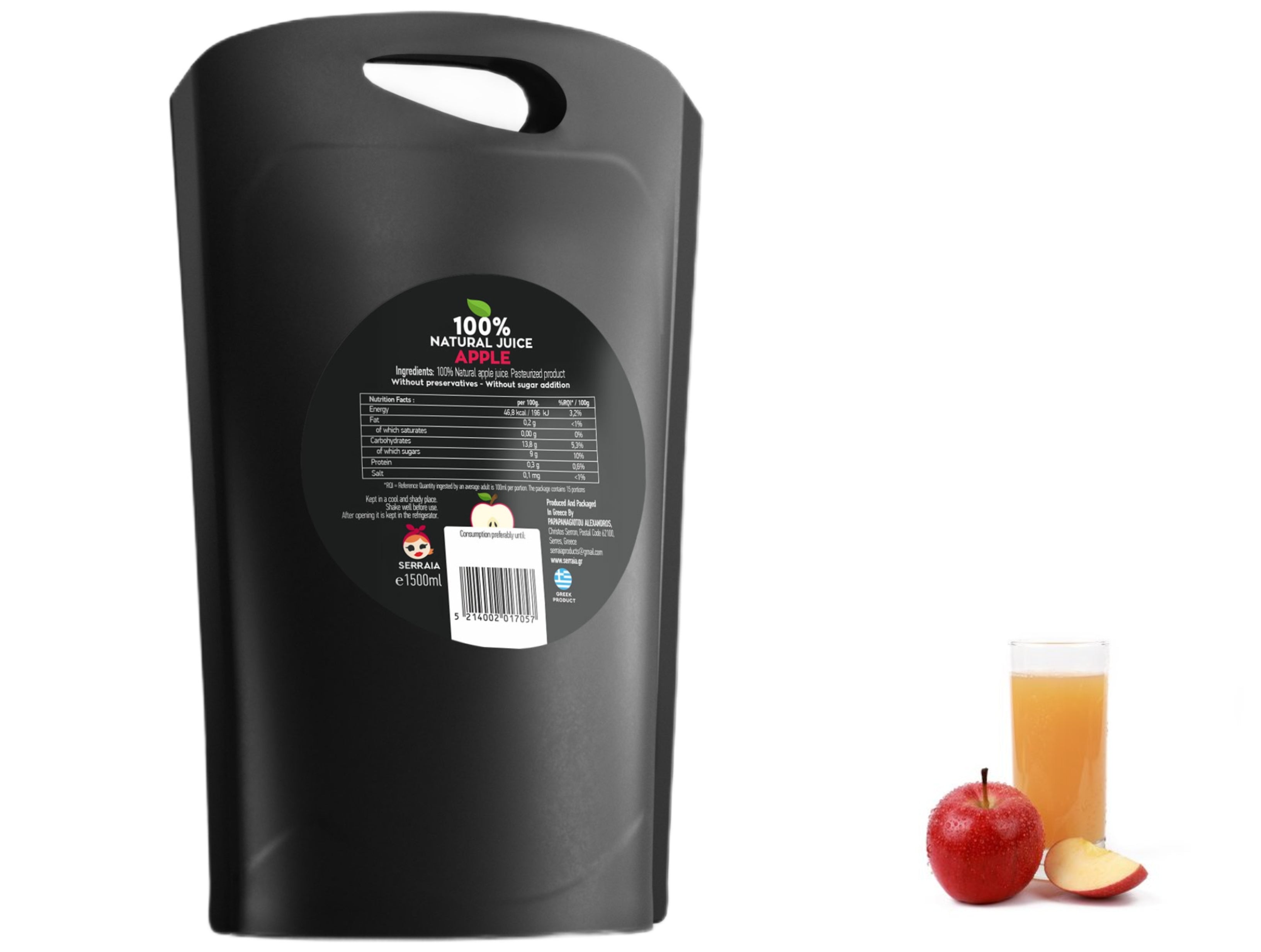 Greek 100% Natural Apple Fruit Juice 3