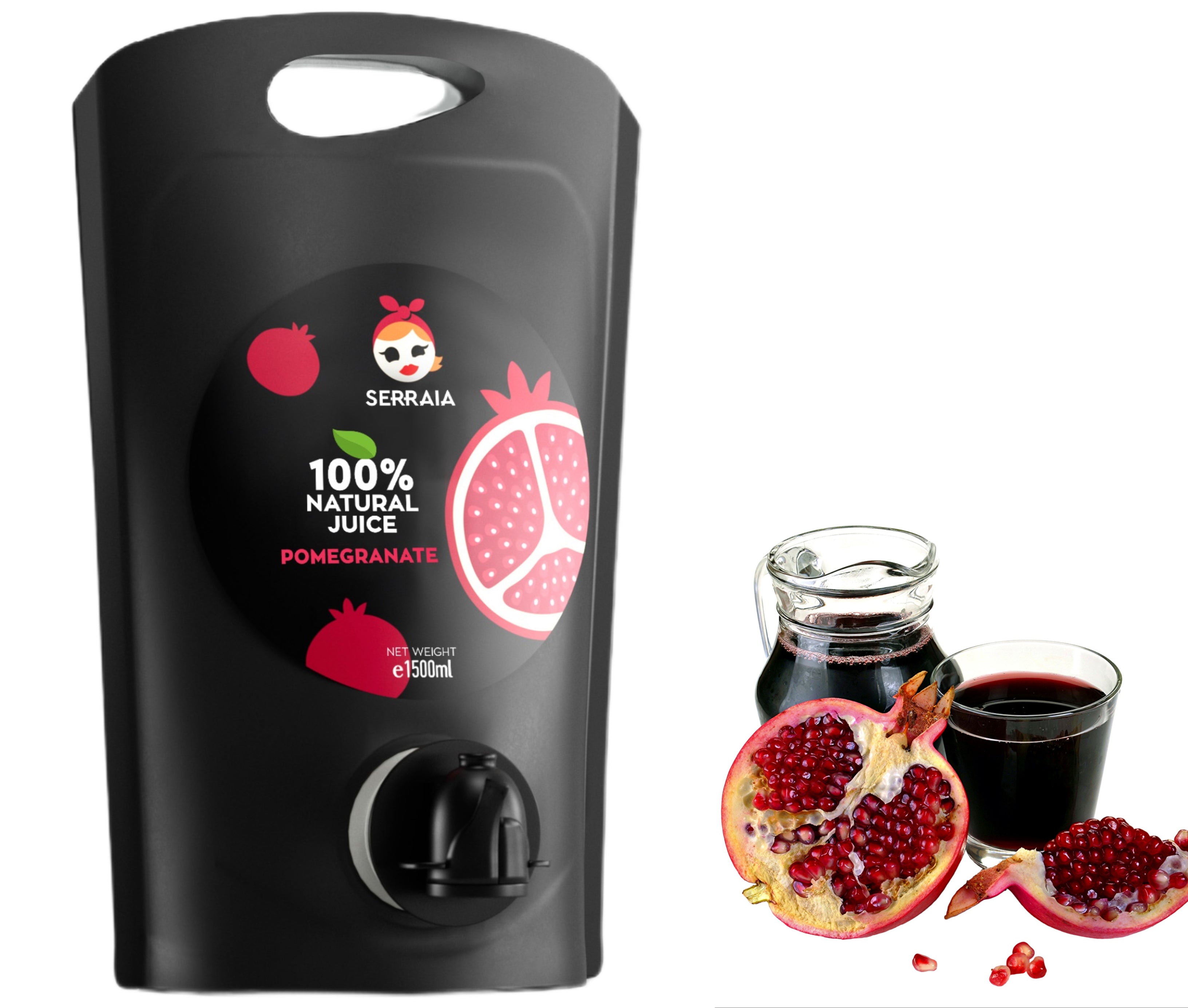 Greek 100% Natural Pomegranate Fruit Juice 1