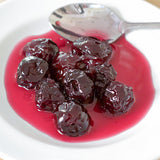 Greek Sweet Fruit Preserve in Syrup  Sour Cherry   900gr Glass jar 10