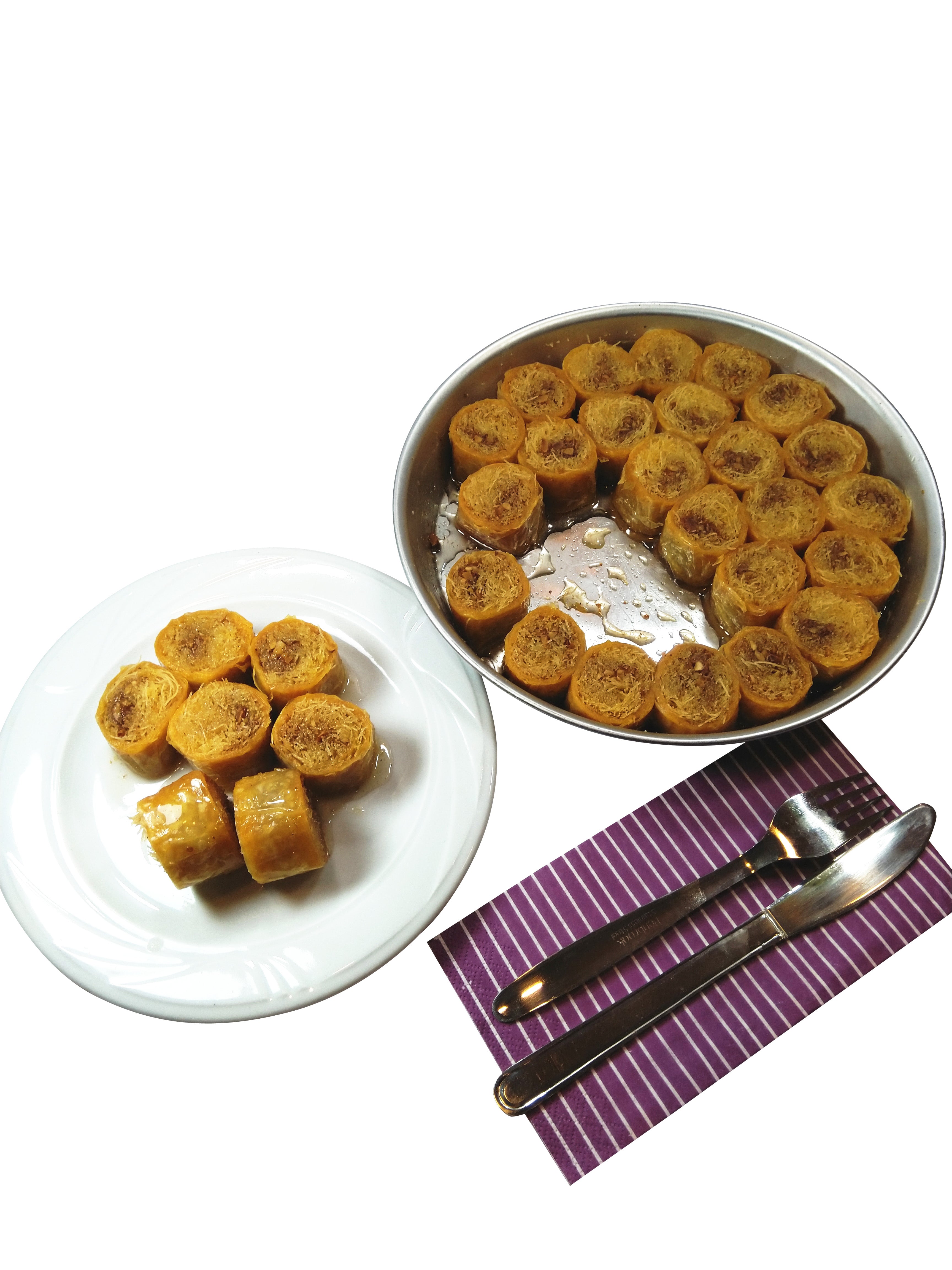Gianniotiko (Type of Baklava & Kataifi) with Nuts and Syrup 4