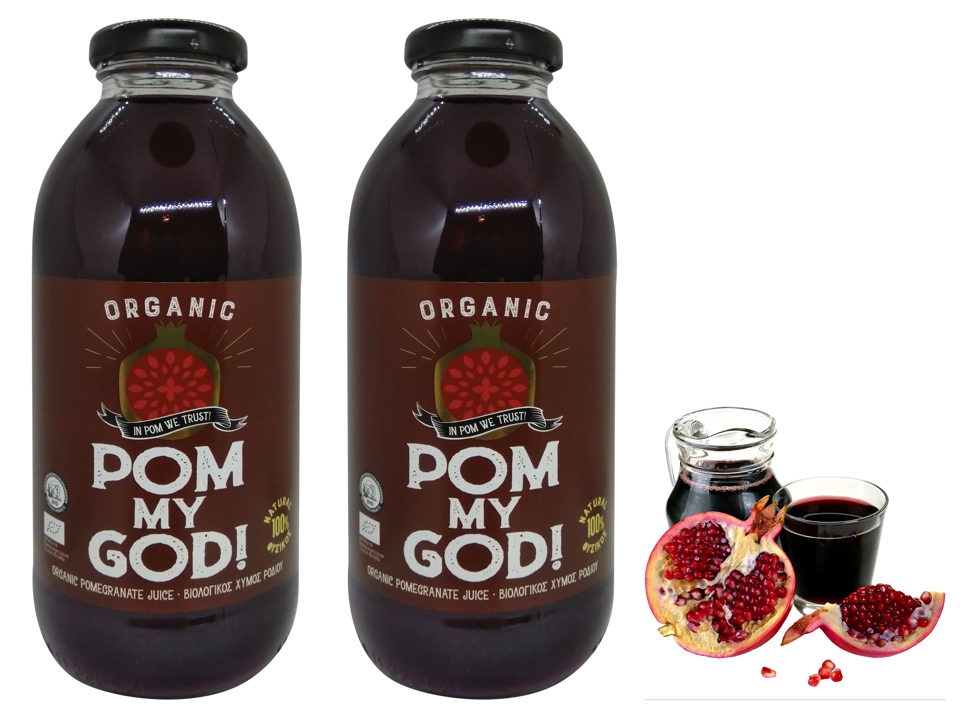 Greek Organic (Bio) Pomegranate Juice Natural 100% 1