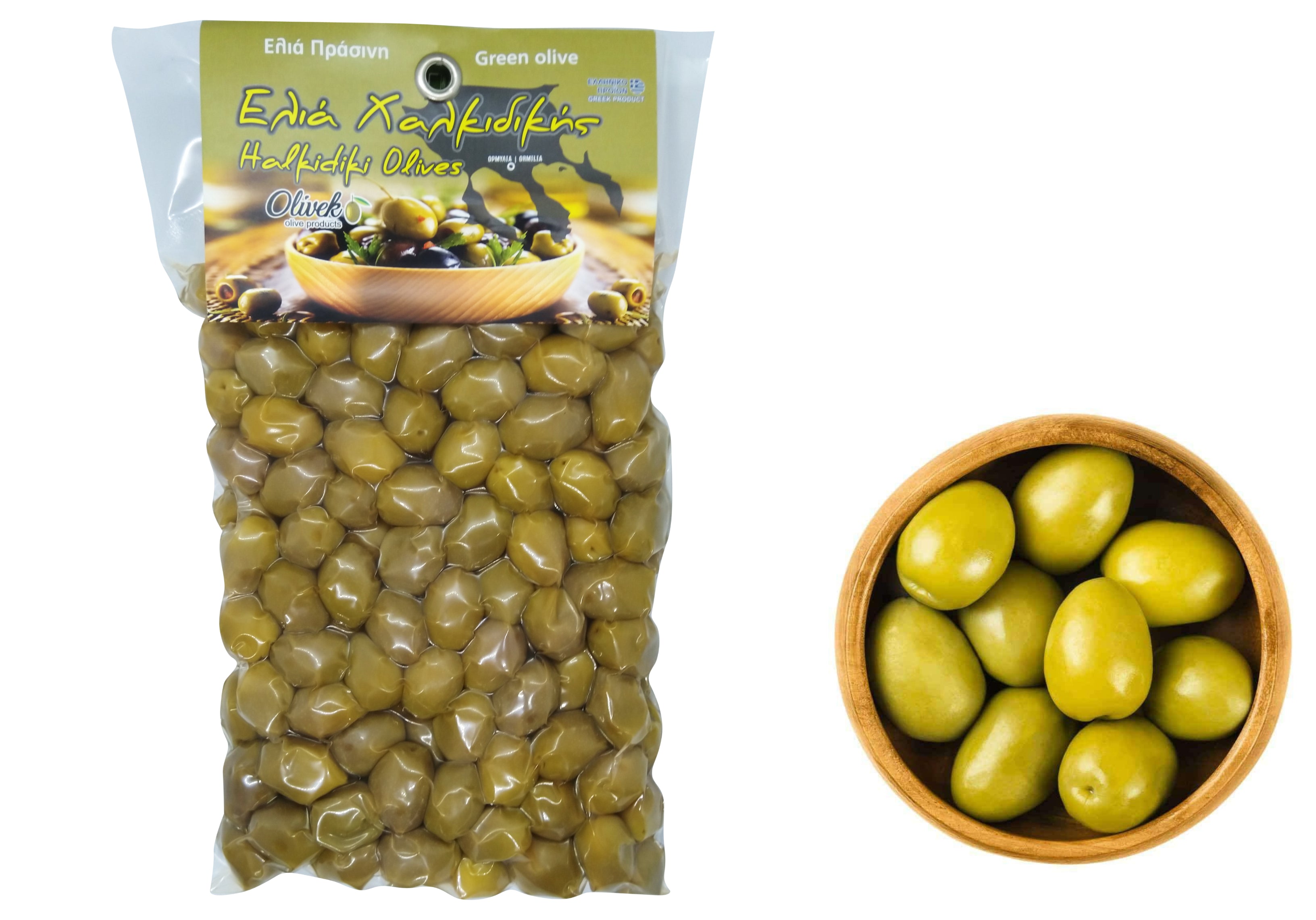 Greek Green Olives Traditional Chalkidiki Variety 1
