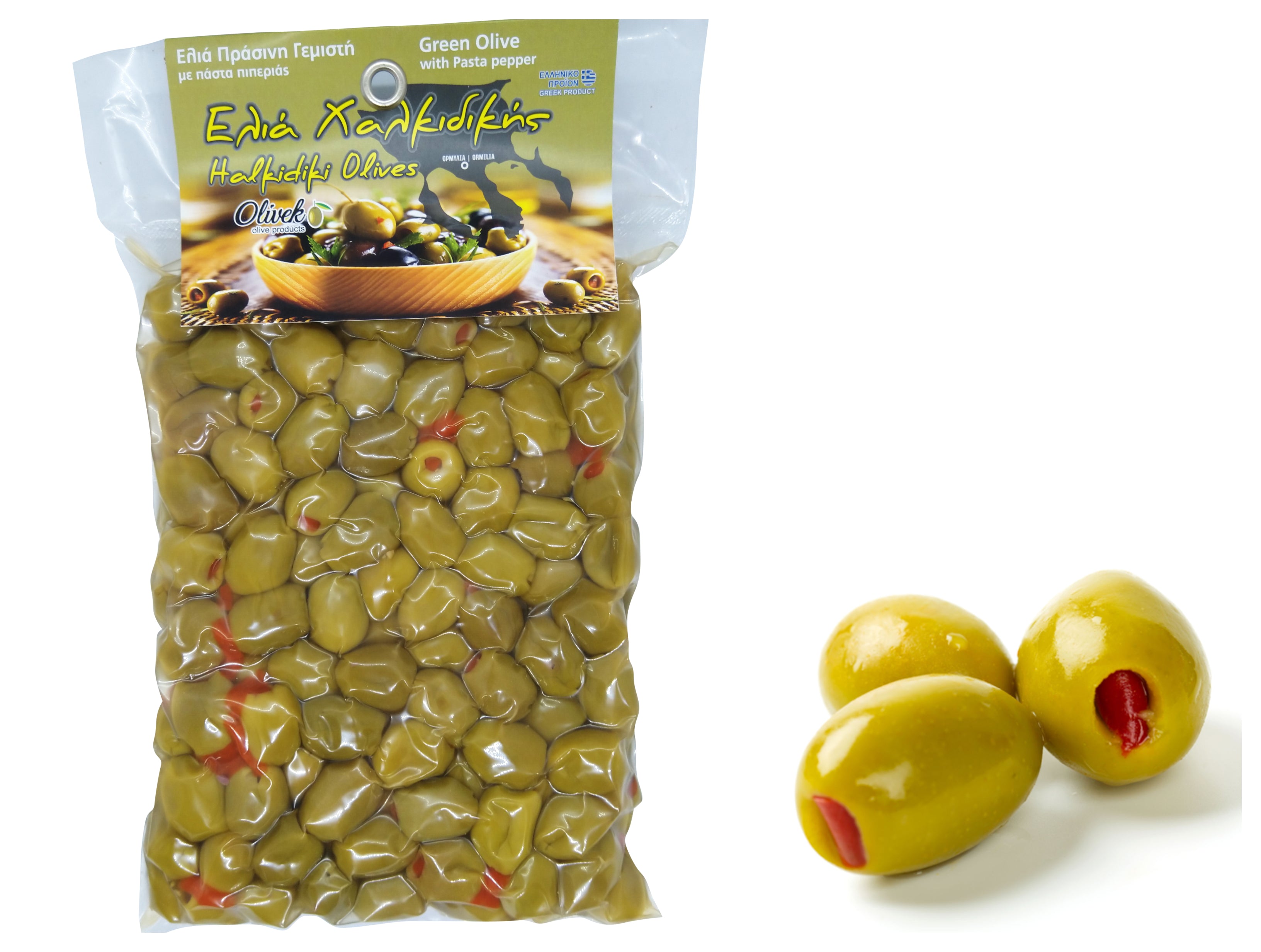 Greek Green Olives with Red Pepper's Pasta 1