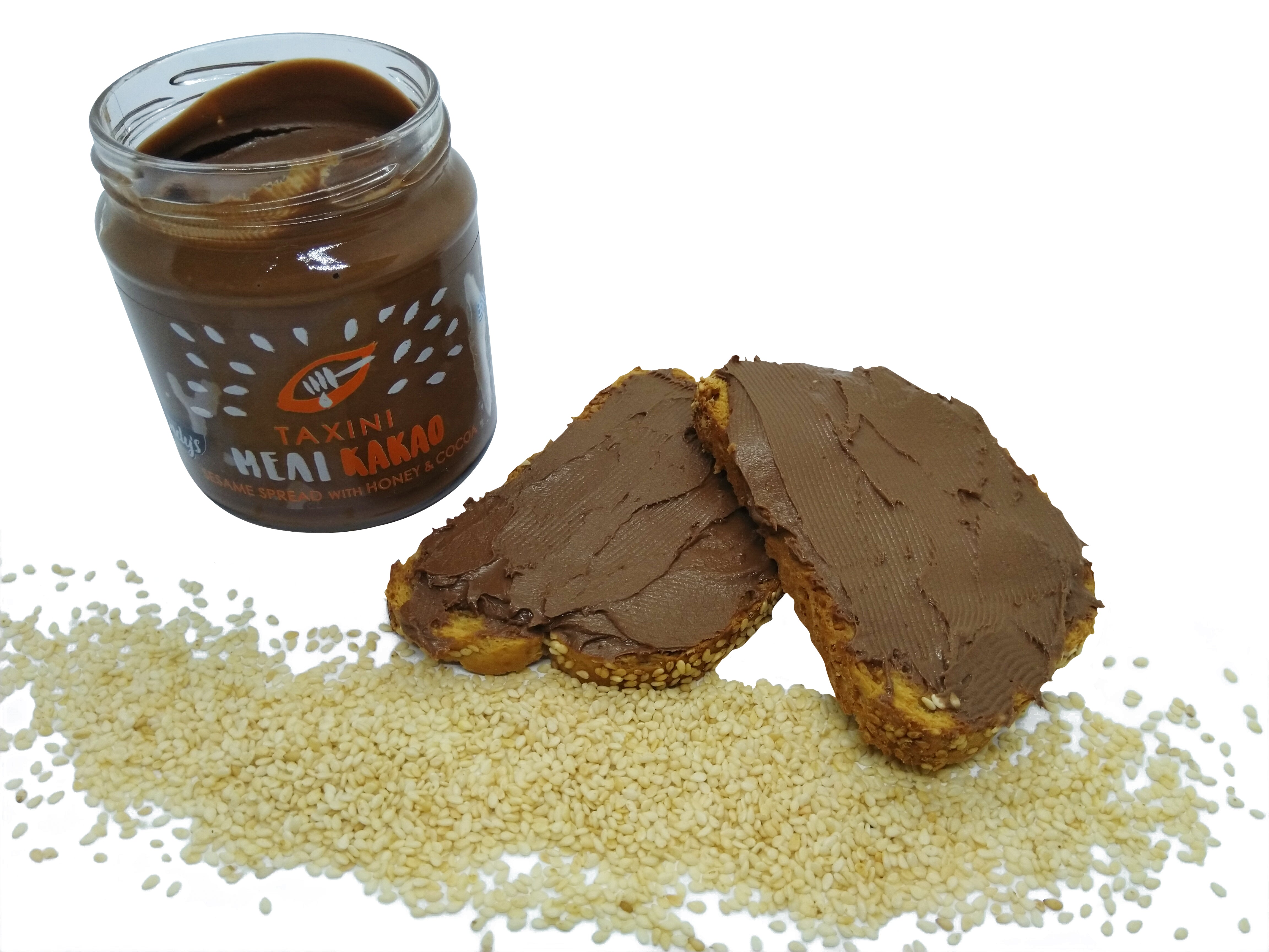 Greek Tahini, Sesame Seeds Spread with Honey and Cocoa 7