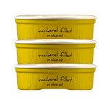 Greek Mackerel Fillets in Olive Oil  Net Weight 480g  Easy Open Tin Can