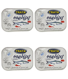 Trata Greek Sardines Piquant in Oil, Net Weight 400g,  Easy Open Tin Can.
