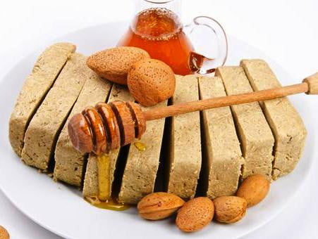 Greek Macedonian Halva with Honey 1kg Tin Can 8